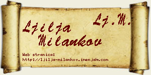 Ljilja Milankov vizit kartica